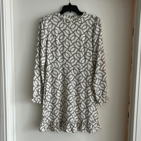 LOFT Flower chain flare dress NWT - Picture 4 of 5